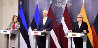 Kaja Kallasa, Krišjānis Kariņš, Ingrīda Šimonīte, Baltijas premjerministru sanāksme, Baltijas Ministru prezidenti, drošība, NATO