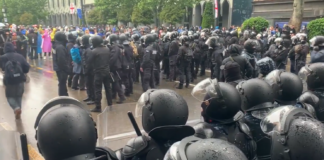 Gruzija, Tbilisi, protesti, vardarbība, Eiropas Savienība