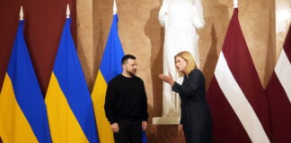 Ministru prezidente, Evika Siliņa, Ukrainas prezidents, Volodimirs Zelenskis, karš, Ukraina, Latvijas atbalsts Ukrainai