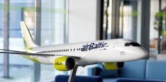 Gauss, airBaltic, Viļņas lidostā