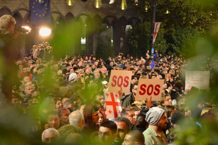 Gruzija, Tbilisi, protests, vēlēšanas, opozīcija