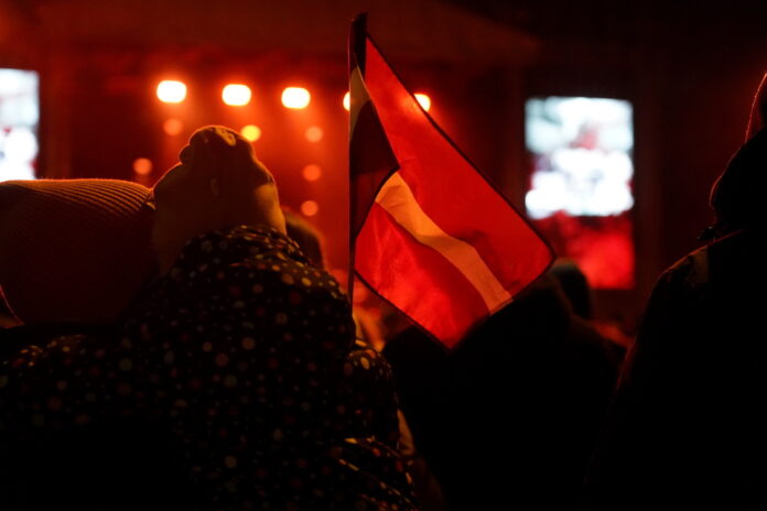 Latvija, Latvijas dzimšanas diena, pasākumi Rīgā, Latvijas valsts proklamēšanas 106.gadadiena, 18.novembris