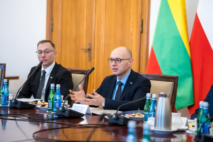 Transporta un sakaru ministrs, Eiženijs Sabutis, Lietuva, Polija, konference, Via Baltica, Rail Baltica