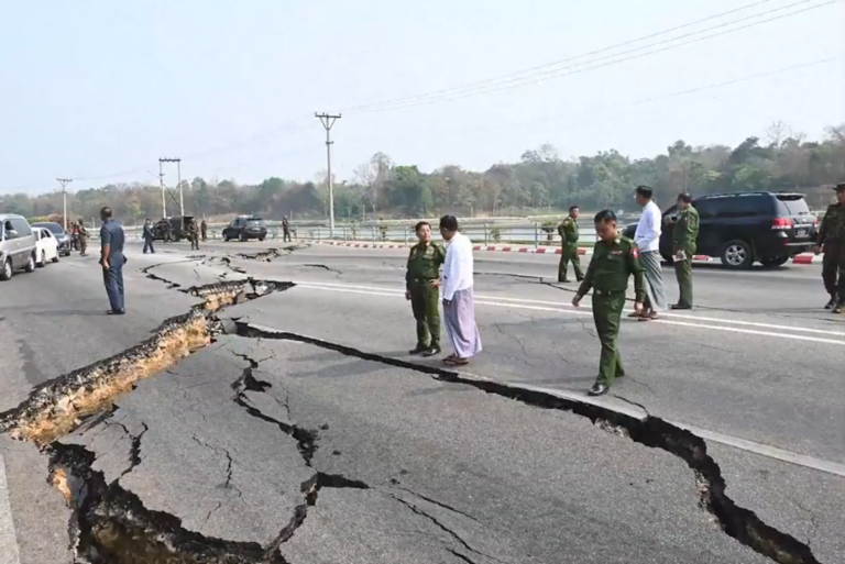 Mnjanma, Taizeme, zemestrīce