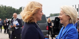 Ursula fon der Leiena Latvija, Evika Siliņa Maskava saprot tikai spēku, ES atbalsts pierobežai, Latvijas drošība NATO robeža, sankcijas Krievijai, Latvijas austrumu reģioni finansējums
