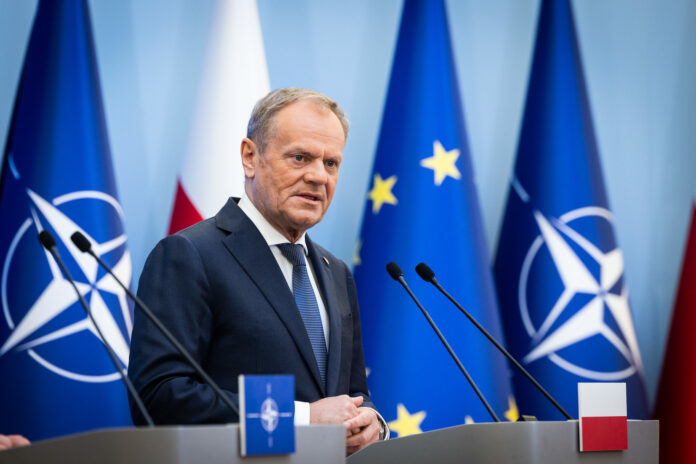 Polijas premjerministrs Donalds Tusks. Foto: NATO North Atlantic Treaty Organization/Flickr Svarīgi, Donalds Tusks, Polija, karš Ukrainā, Eiropa, ekonomiskās attiecības, Krievijas nafta, Nord Stream 2, Krievijas gāze,