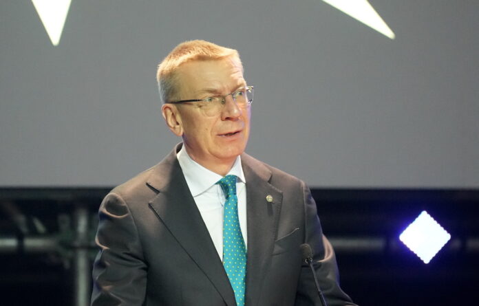 Ukrainas drons Latvijā, drona sprādziens Latgalē, Krāslavas novads drons, Edgars Rinkēvičs drons, Latvijas gaisa telpa drons, militārais incidents Latvijā, NBS Latvija drons