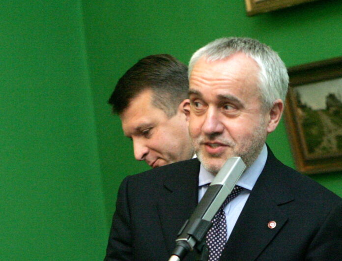 Andris Šķēle (no labās) un Ainārs Šlesers.