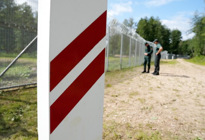 Latvijas-Krievijas robeža netālu no 