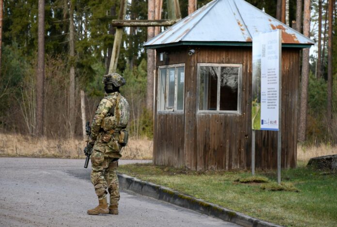 Latvijas-Baltkrievijas robeža Kaplavas pagastā.