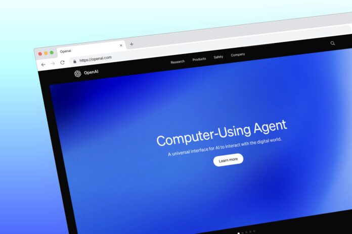 OpenAI vietnes attēls datorā